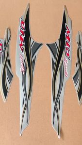 Striping Stiker Motor Yamaha Mio 2004 2005 Sporty Silver Fullset