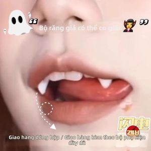 JIXIN | Halloween Costume Props Fake Blood Fake Teeth