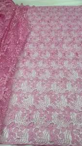 2026 Milk Silk French Mesh Tulle Lace Fabric 5Yards Sequins African Lace High Quality Wedding Dress Bridal Gown Sewing AT3030-A1