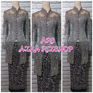 set kebaya wisuda mocca + kebaya payet serbaguna + longtorso dan rok prisket