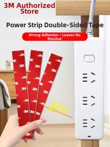 3M | Wall Mounted Power Strip Organizer Damage-Free Adhesive