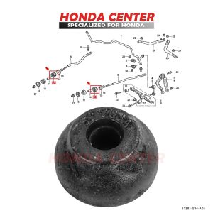 Karet Bush Stabilizer Lintang Radius Rod Strutbar Accord Vti Odyssey RA6