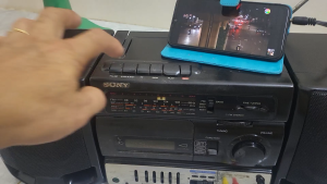 Đài Cassette Sony CFS-1058S – Hoài cổ Chất Âm Analog  hoạt động tốt các chức năng