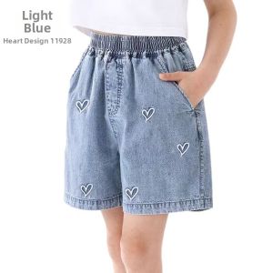 Cotton Girls Jeans Shorts Loose