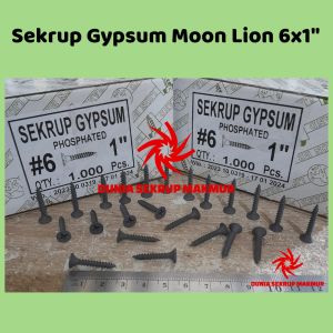(50 pcs) Sekrup Gypsum Moon Lion 6x1" / Skrup Gipsum 2.5CM