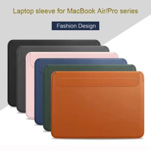 New Laptop Sleeve for MacBook Air 13 Case A2337 A2179 Pro 13 A2338 Waterproof Leather Laptop Bag for MacBook Pro 14 A2442