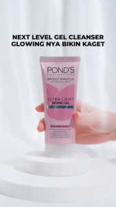 Ponds Bright Miracle Ultra Light Biome Gel Gentle Cleanser - Brightening Facial Wash 90gr
