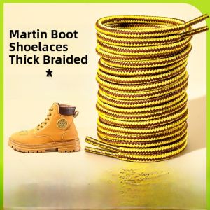 XIANZHAO | Womens Round Rope Martin Boots Laces Mens Unbreakable Short Combat Boots Brown Black Yellow Large Yellow Boots