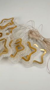 Lampu Gantung LED Nordic Model Sabit Bintang Oval Diamond Modern Isi 10 Lampu Gantung Langit-langit Kilau untuk Dalam Ruang Tamu Ruangan Meja Makan Pencahayaan Dekorasi Pernikahan Pelaminan dan Hotel Import Berkualitas