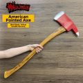 American Style Sharp Headed Axe Red Blade Tool Firefighting Halloween Scary Prop Children's Game Model PU Material Toy. 