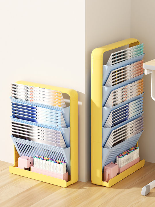 Student Book Rack MEIZHUFU | Book Storage Shelf for Student Desk - Mobile Side Standing ...
