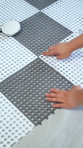 Arrow 31x31cm Interlocking Bathroom Non‑Slip Shower Mat DIY Adjustable Splicing Floor Mat Decor Bathroom anti-slip mat