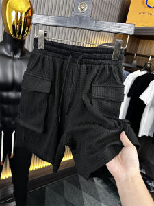 Quần Short Ống Đứng Thường Ngày Mùa Hè Thoải Mái Cho Nam Quần Short Nam Dáng Rộng Cạp Vừa Họa Tiết Kẻ Sọc Ngoài Trời