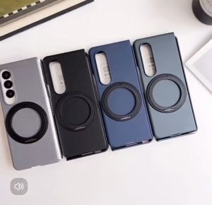 Case Casing For Samsung Galaxy Z Fold 4 Z Fold 5 Z Fold 6 Z Fold 7 / ZFold4 ZFold5 ZFold6 ZFold7 Magsafe Hardcase Slim Magnetic Wireless Charger Stand Case - MM-244