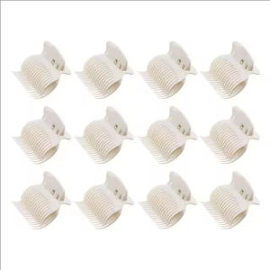 Dorisna 12pcs/lot Salon Hot Roller Barrette Curly Hold Hair Clips Prem Insulation Heatless Clips Hair Accessories DIY Styling Tools