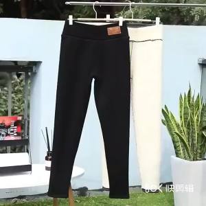 Winter Women Leggings Fleece Lined Velvet Keep Warm Pants High Waist Leggings Women Solid Comfortable Stretchy Thermal Plus Size