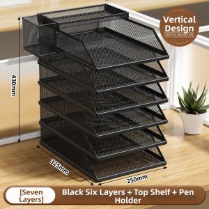 NUOXUNDE | Desktop File Organizer Shelf