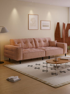 Slandi | Cream Style High-grade Velvet Sofa For Small Living Spaces