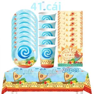 Hasbro | Bộ Đồ Dùng Tiệc Sinh Nhật Chủ Đề Đại Dương - Đồ Dùng Trên Bàn Ăn Đĩa Cốc Bóng Bay Quà Tặng Cho Trẻ Em Đồ Trang Trí Tiệc Chào Đón Em Bé Cho Bé Gái Đạo Cụ Chụp Ảnh