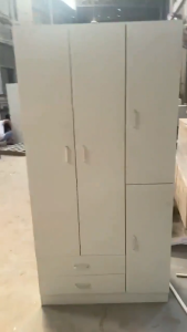 Woodiness Cabinet for Clothes Wardrobe Small Home Bedroom Simple Modern Cabinet Storage Rental Room Wardrobe Organizer for Clothing Storage High-Quality Wooden Structure Multifunctional Furniture