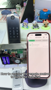 Electronic Gate Lock Fingerprint Gate Locks Remote Control Smartphone App Waterproof Door Lock