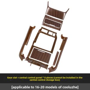 CAIFANG | Walnut Trim for Toyota Land Cruiser Interior - Dashboard Gear Shift Door Vent