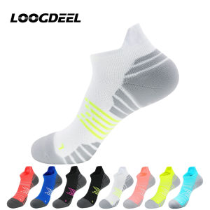LOOGDEEL Womens Professional Short Anti-slip Towel Bottom Sports Running Socks Badminton Socks Marathon Socks Hiking Short Sock