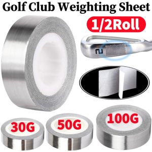 1/2Roll Lead Weights Professional Golf Lead Tape Weight Self-Adhesion Tennis Putter Wedge Clubs Head Tapes for Putter Racket