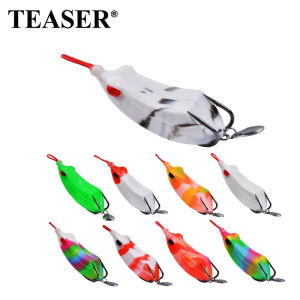 TEASER 18g Soft Silicone Frogs Fishing Lure Topwater Artificial Soft Frog Bait With Hook