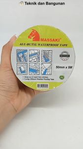 Lakban Waterproof Anti Bocor Aluminium Butyl Tape Masaki 50mm x 5M