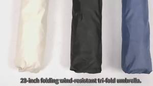 New Automatic Umbrella 24 Bone Solid Color Automatic Umbrella Light Collapsible Large Size Outdoor Sunshade Uv Protection