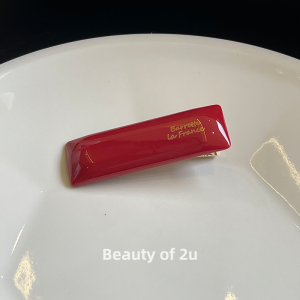 Kẹp Tóc Candy Edge France Gold Label Many Colors Pure Red Hair Clip Duckbill Hair Clamp Kẹp Tóc Thời Trang Hàn Quốc Mới Ra Mắt