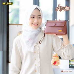 ARUNA BY YELLOW DOMPET 3 RUANG BAHAN CHOCOLY WATERPROOF