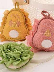 New Soft Bubble Bath Ball Home Use Bath Products Candy Color Pear Bath Flower Massage Skin Friendly Personal Hygiene Tool