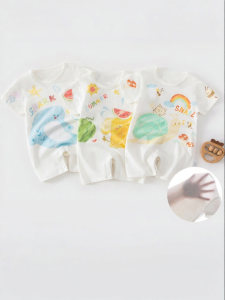 Usbettas | Summer Lightweight Cotton Breathable Romper Shortsleeve Baby Clothes