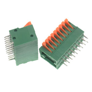 Khối Đầu Nối Không Vít KF141V KF141R Khoảng Cách Chân 2.54mm Kiểu Cắm Thẳng/cong Đầu Nối PCB 2-12 Chân Tùy Chọn Cho Thiết Bị Điện Tử
