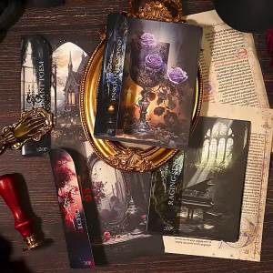20Pcs Rhapsody Psalm Dark Gothic Retro Style Handbook Material Paper Handbook Collage Scrapbook cut Writing 175*120mm