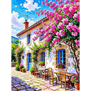 Paint By Number Town Landscape Drawing Canvas Calligraphy Painting Picture By Numbers Tree Gift Home Decoration Handpainted Art
