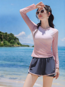 XTEP | Bộ Bikini Dài Tay Thời Trang Màu Gradient Giảm Cân 2025