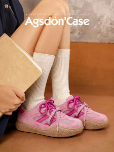 Agsdon | Thick Sole Elevating Ballet-Style Sports Shoes Pink