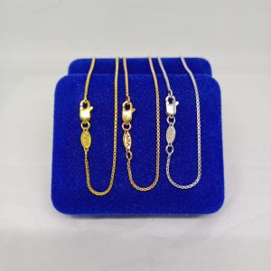 kalung rantai itali santa+liontin vancleeff kcl mp/perak asli silver 925 lapis emas/perhiasan fashion wanita terbaru