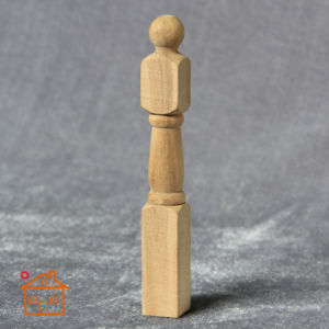 [DIY] Doll House Decoration Handmade Mini Accessories Plain Blank for Stair Railing Small Wooden Pieces Big Stick Head Post