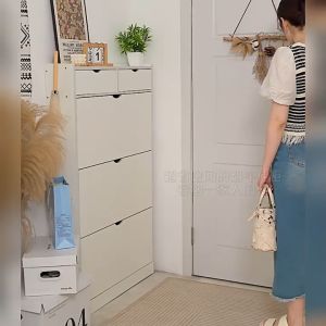 ตู้เก็บรองเท้า 100cm ขนาดดีไซน์ทันสมัย Luxury ประกอบง่าย พร้อมส่ง เก็บเงินปลายทางได้