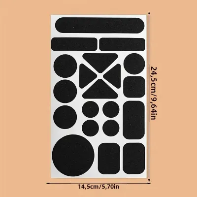 1 Bộ Miếng Dán Sửa Chữa Vải Tự Dính Tức Thì Màu Đen Dùng Cho Áo Khoác Lông Vũ Kích Thước Phổ Thông 14