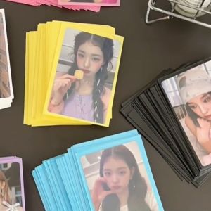MallMainan-C1272 Inner Sleeve Photocard Warna Macaron Idol Kpop Transparan / Kolbuk Plastik PC