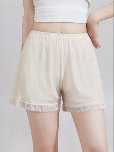JIFANPAUL | Summer Anti-peeking Anti-curl Edge Wearable Lace Ice Silk Safety Pants
