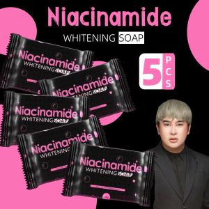 5PCS ORIGINAL PRESTIGE NIACINAMIDE 10x WHITENING SOAP 75g Dry skin anti-aging Effective acne removal and skincare