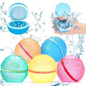1-12 Pack Reusable Water Balls Self-Seal Fast Inflating Silicone Water Balls Summer Pool Beach Outdoor Activity Water Toys
