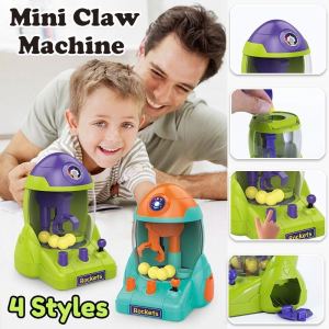Kids Mini Claw Machine Space Rocket Ball Pretend Toys Game Candy Machine Kids Gifts