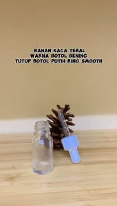 Botol Pipet Kaca TEBAL Bening 10ML / Clear Glass Bottle Pipette 10 ML Tube Ring Mulus / 10ML Glass Dropper Bottle with Glass Eye Pipette / Botol Serbaguna - 1 PCS